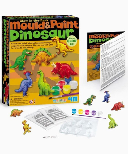 Juego Creativo Moldea Y Pinta Dinosaurios