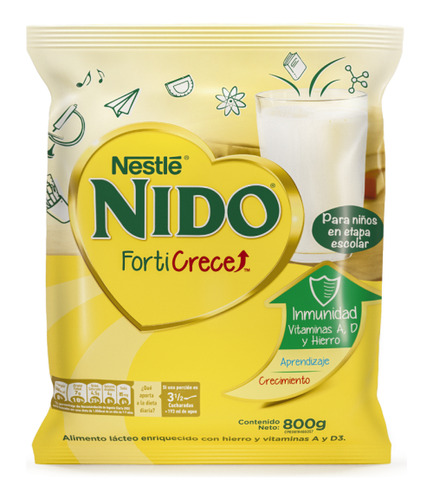 Leche Completa Nido 800gr Forticrece