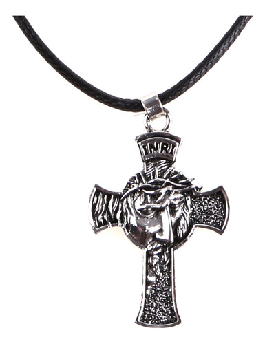 Collar Con Colgantes De Metal Con Crucifijo De Cristo Jesús,