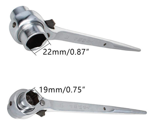 Auniwaig 0.748 In X 0.866 In O 3/47/8 12 Puntos Doble Extrem