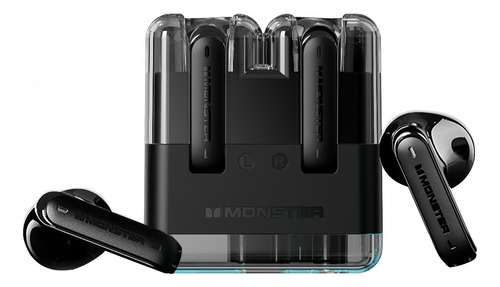 Audífonos Inalámbricos Monster Airmars Xkt12 Bluetooth 5.3 Color Negro