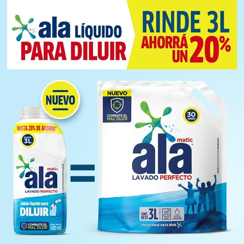 Jabón Líquido Ala Para Diluir 500ml