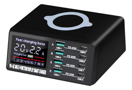 Carregador Indução Usb 8 Portas Wlx-x9d