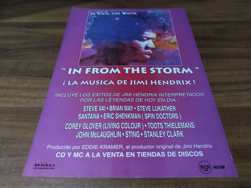 (pc514) Publicidad In From The Storm Tribute Jimi Hendrix