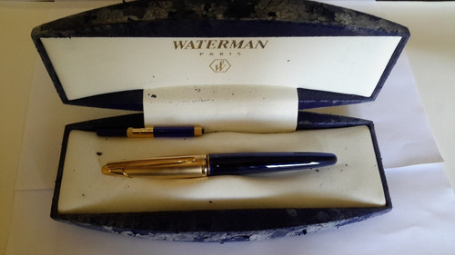Caneta Waterman Edson Tinteiro Pena M Zero Completa