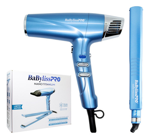 Babyliss Pro Kit Dual Ionic Secador + Plancha 9125 Pelo 6c