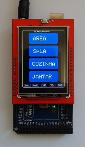 Arduino Mega + Display Tft 2.4