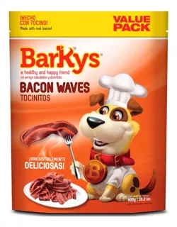 Barkys Tocinitos Premios Para Perro Snack Bacon Waves 800g