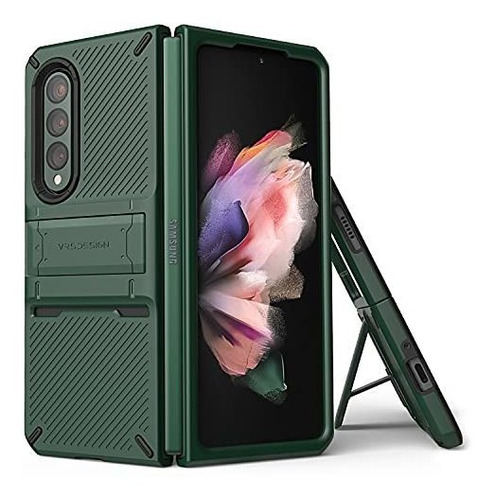 Vrs Diseño Quickstand Pro Para Galaxy Z Fold 3, Caja Pmggu