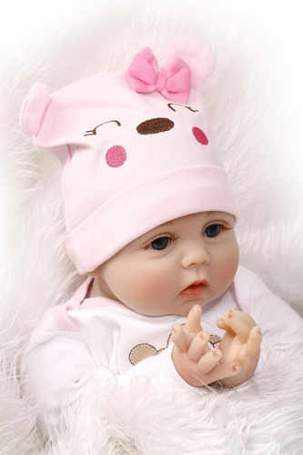 Bebe Reborn Muñeca 57 Cm Silicon Tela Entrega Inmediata En