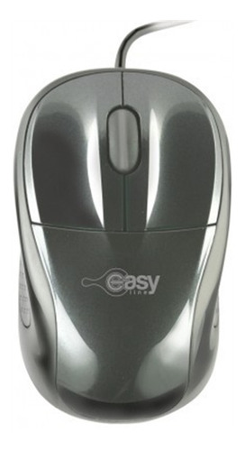 Mouse Óptico Easy Line El-993339 Usb Alámbrico Negro