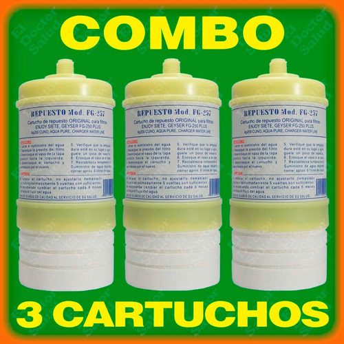 Imagen 5 de 6 de 3 Cartuchos Carbon Apc200- Ap210 Cw2 Eco7 Filtros Agua Ozono