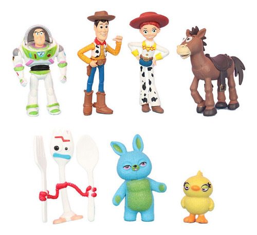 7x Toy Story Fokry Buzz Lightyear Woody Acción Figura Juguet