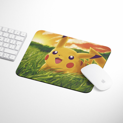 Mousepad Personalizado Pokemon Pikachu 21x17 Cm