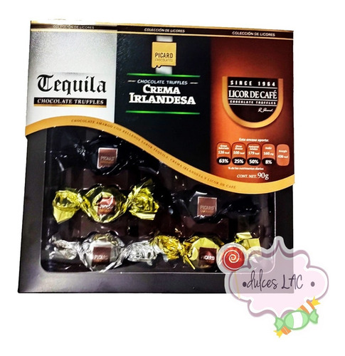 Estuche Colección De Chocolates Con Licor Picard 90g