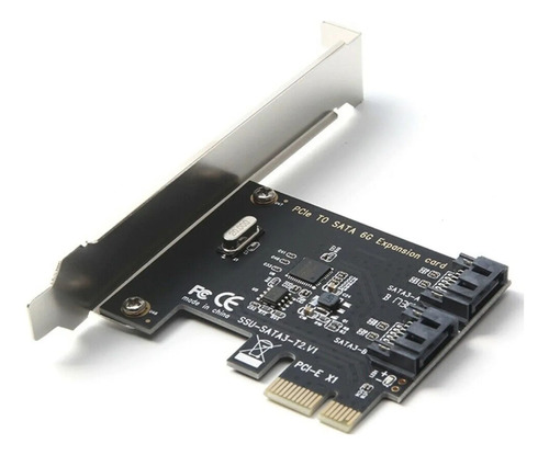 Adaptador Expansor Pci-e 3.0 X1 Hacia 2 Puertos Sata