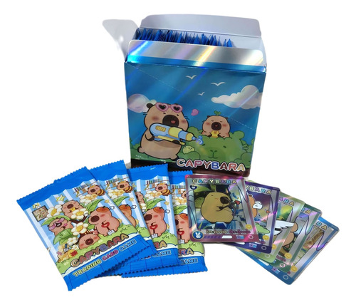 Caja De Cartas Labubu Y Capibara - 36 Sobres Capibara .