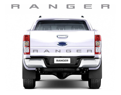 Adesivo Compatível Tampa Traseira Cinza Ranger 2016 F428