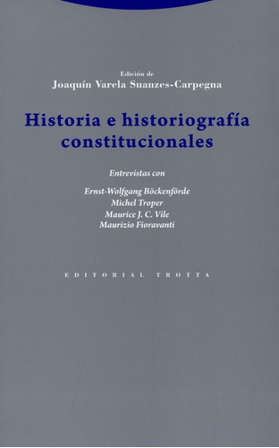 Libro Historia E Historiografia Constitucionales