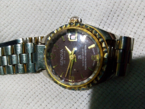 Reloj Vintage Génova De Lux Resistente Al Agua. P/servicio (Usado)