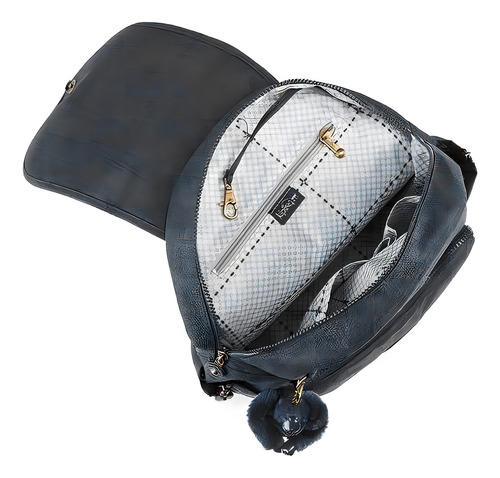Mochila urbana Kipling Cayenne color azul 16L