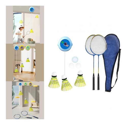 Entrenador Individual De Raquetas Azules De 2 Piezas