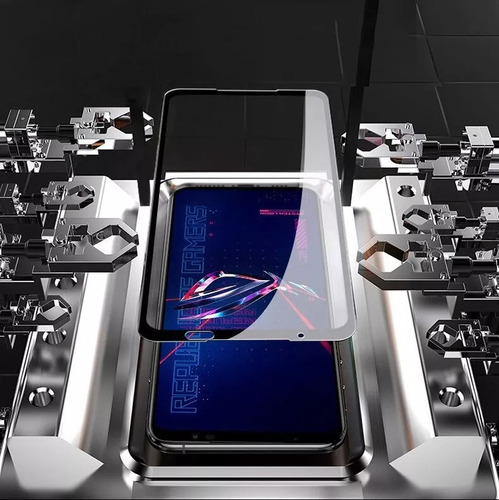 1 Vidro Frontal Tela Rog Phone 5s+2 Películas 3d Pro+ 4luvas Cor Transparente Vidro Frontal Rog Phone 5s