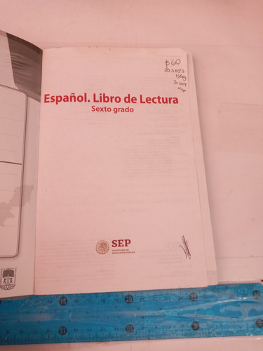 Español Libro De Lectura Sexto Grado (Usado)