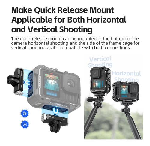 Amagisn Upgrade Ver Metal Rabbit Cage For Gopro Hero