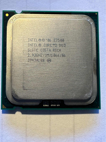 Microprocesador Intel Core 2 Duo E7500 2.93ghz 3mb 1066 Bus