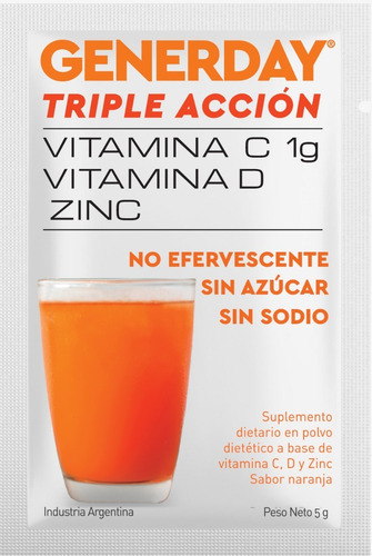 Imagen 3 de 4 de Generday Triple Acción Estuche X 10 Sobres. De Fábrica.