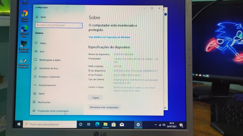 Imagem 7 de 7 de Computado Intel Dual Core 847 1.10ghz 4gb Ram Monitor LG 19