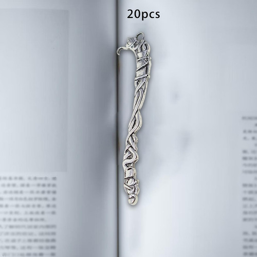 20pcs Metal Bookmarks Book Hooks Retro Abalorios