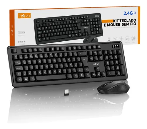 Combo Teclado E Mouse Sem Fio Avançado, Usb De 2.4G Receptor, Com...
