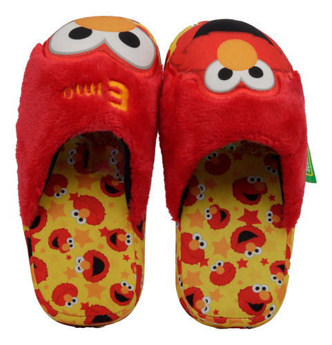 Pantufla Elmo Unisex Rojo Sesamo 93200-1-a 16-25 Gnv®