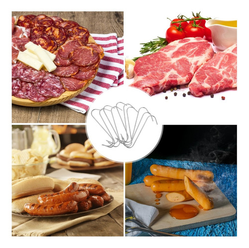 . Ganchos For Carne, 10 Unidades, For Carnicería