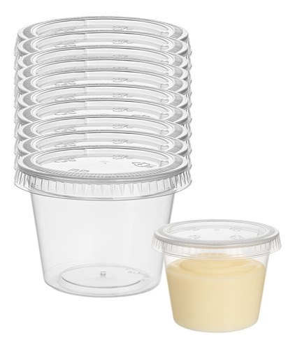 Set 50 Envases Plastico 1oz 29ml Salsa Desechable Salsero