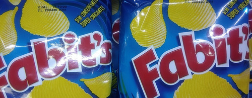 Batata Frita Chips Ondulada Original 40g Azul Fabit's Top