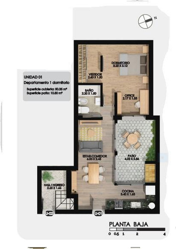 Imagen 1 de 3 de Departamento - Echesortu