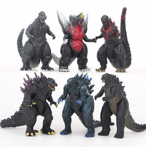 6pcs Godzilla Monsters Shin Godzilla Figura Juguete Modelo 