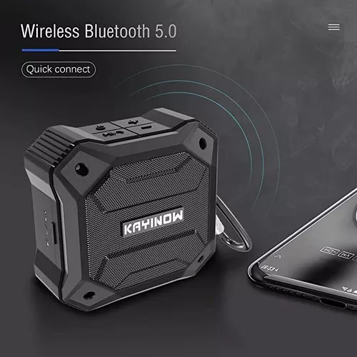 Altavoz Bluetooth impermeable, altavoces de ducha IPX7, pequeño altavoz  portátil con clip y 2 ventosas, micrófono integrado, altavoz manos libres  para