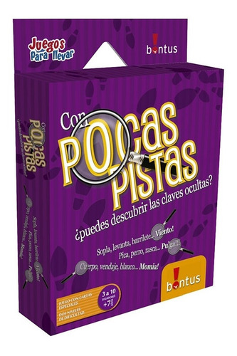 Pocas Pistas  Juego De Mesa Bontus Juegos Para Llevar