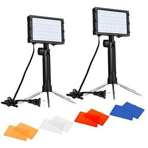 Kit De Iluminacion De Fotografia Portatil Continua Emart 60