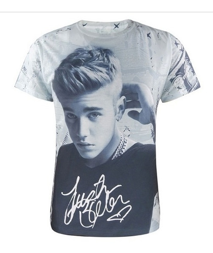 Nueva Moda Moderna Justin Bieber Impresión 3d Casual Camiset