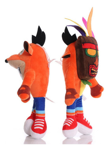 Ddzz 2pcs Crash Bandicoot Peluche Muñeca Juguete Cumpleaño