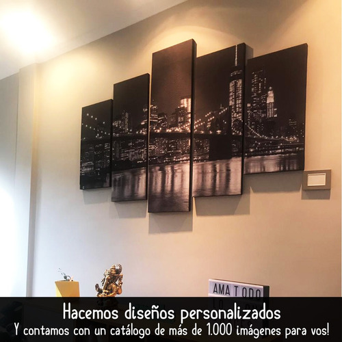 Cuadro Nueva York Brooklyn 120x70 Cuidades Del Mundo