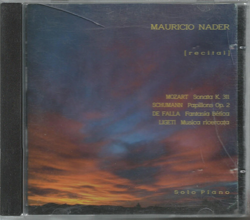 Cd. Mauricio Nader Piano (recital)