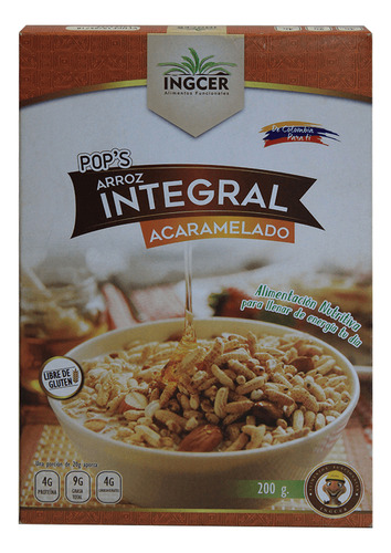 Cereal Ingcer Arroz Integral Acaramelado X 200gr