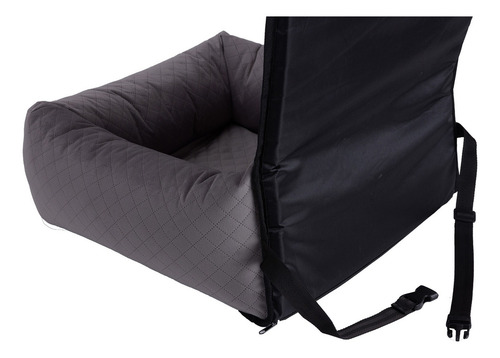 Asiento De Coche Perro Pet2go® Paseo Auto Viaje Práctico Color Gris Oscuro