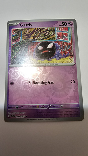 Pokemon Card Game Gastly Reverse 151